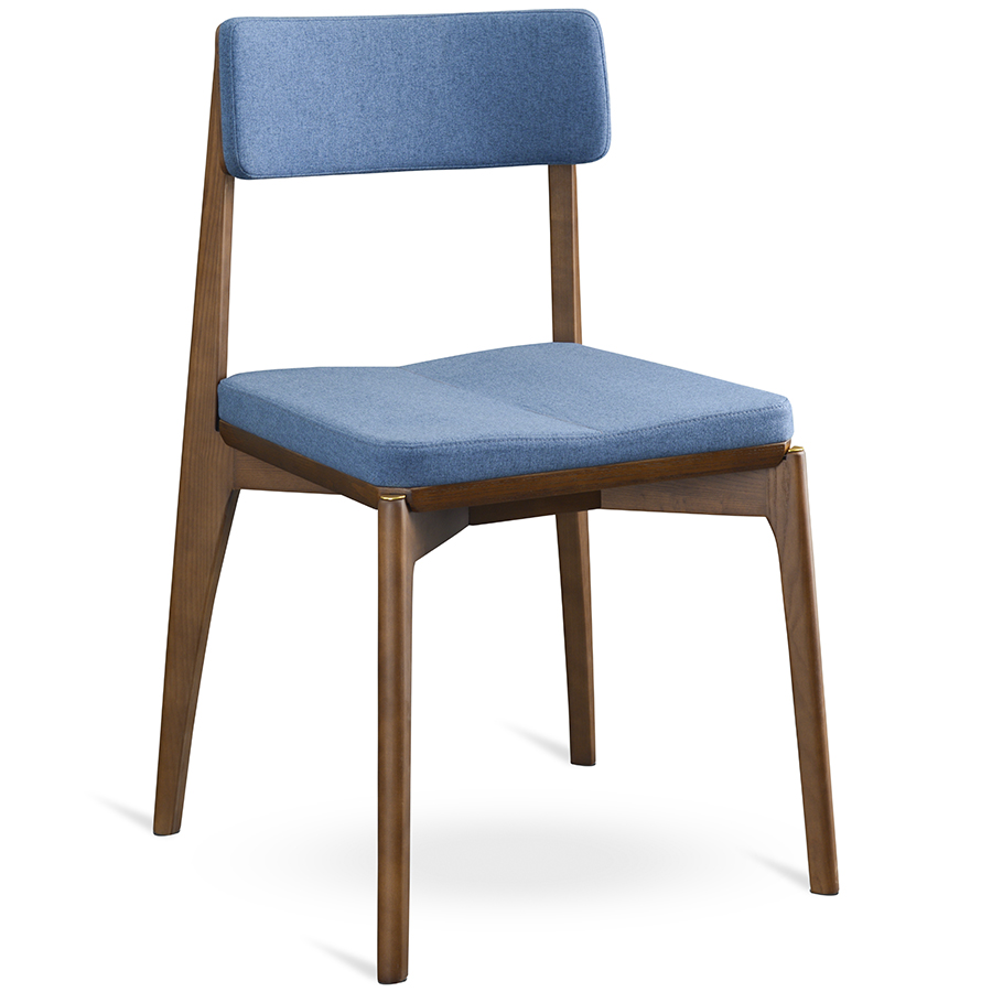 Стул Aska, рогожка, сине-коричневого цвета | Replace