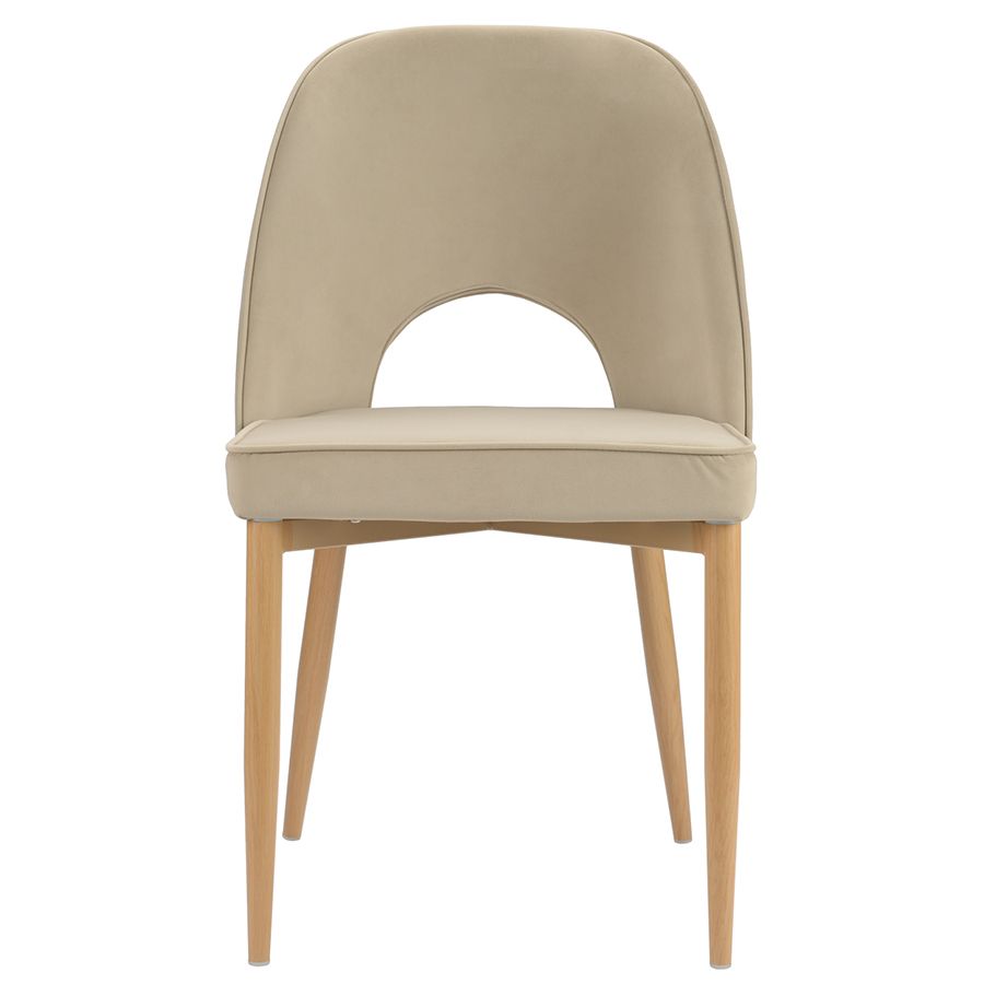 Стул Эвелин, велюр, бежевый | Replace