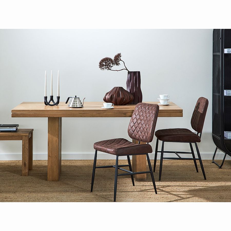 Стул Марил, экокожа, темно-коричневый | Replace