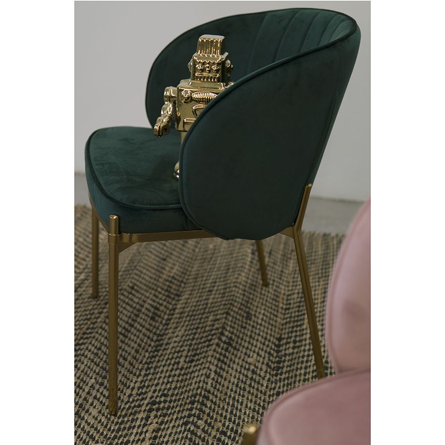 Стул Коралл, велюр, зеленый | Replace