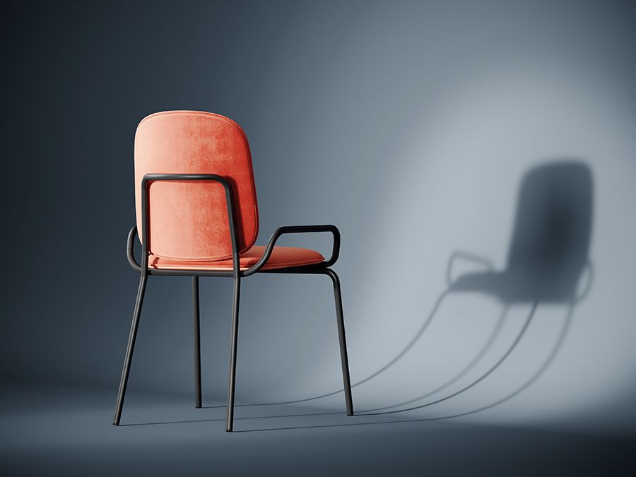 Стул Рор, double frame, велюр, черный/темно-красный | Replace