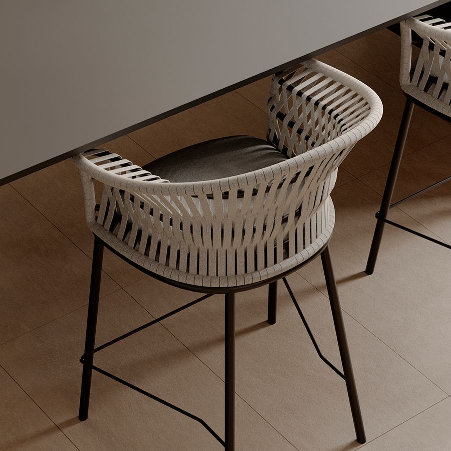 Стул полубарный Хауген, темно-серый/светло-серый | Replace