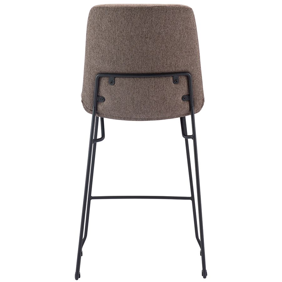 Стул барный Ниелс, рогожка, темно-коричневый | Replace