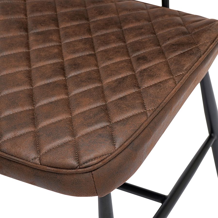 Стул Марил, экокожа, темно-коричневый | Replace