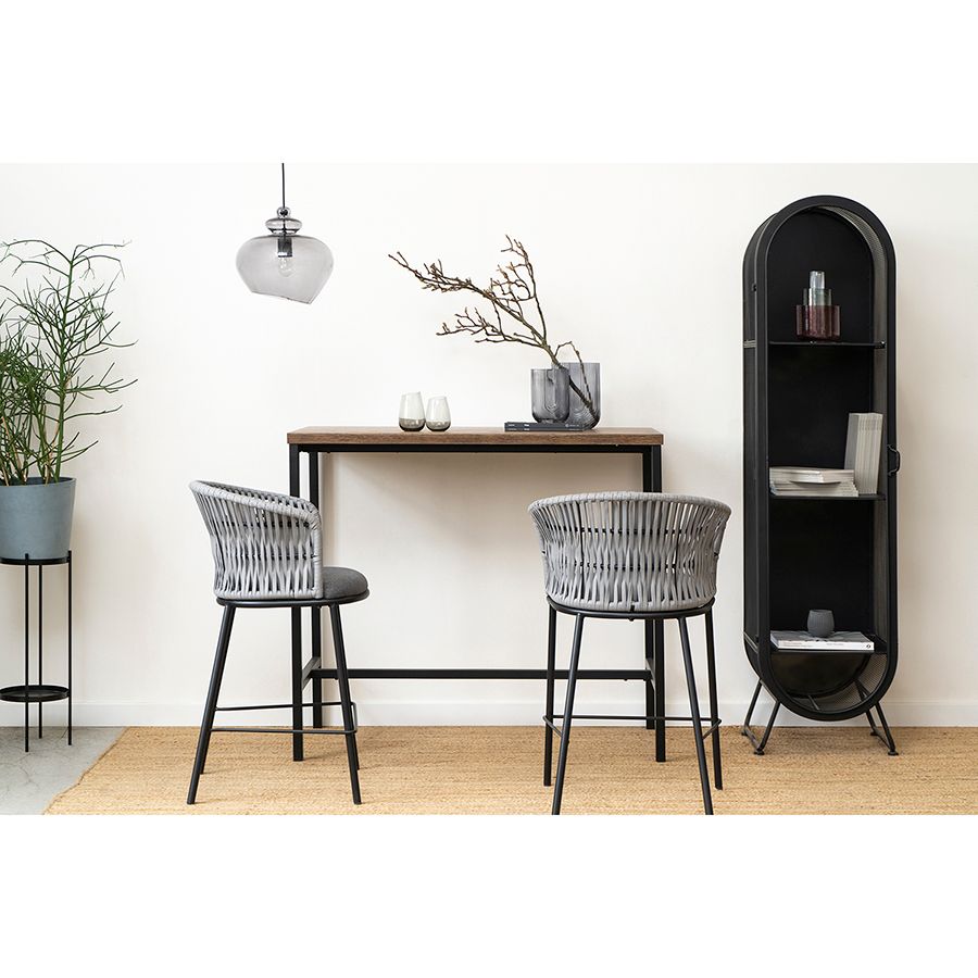 Стул полубарный Хауген, темно-серый/светло-серый | Replace