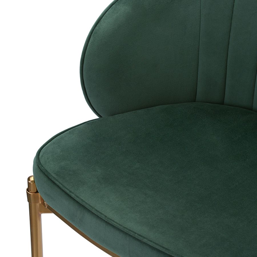 Стул барный Коралл, велюр, темно-зеленый | Replace