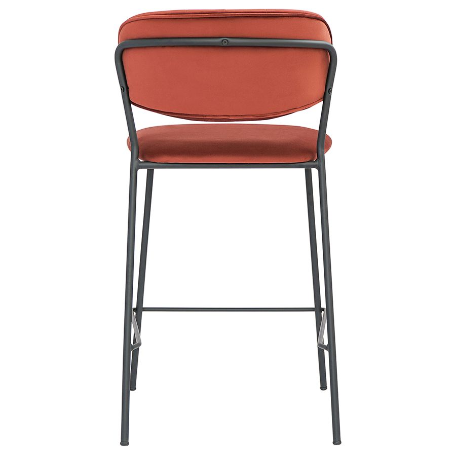 Стул полубарный Еирилл, велюр, кирпичный | Replace