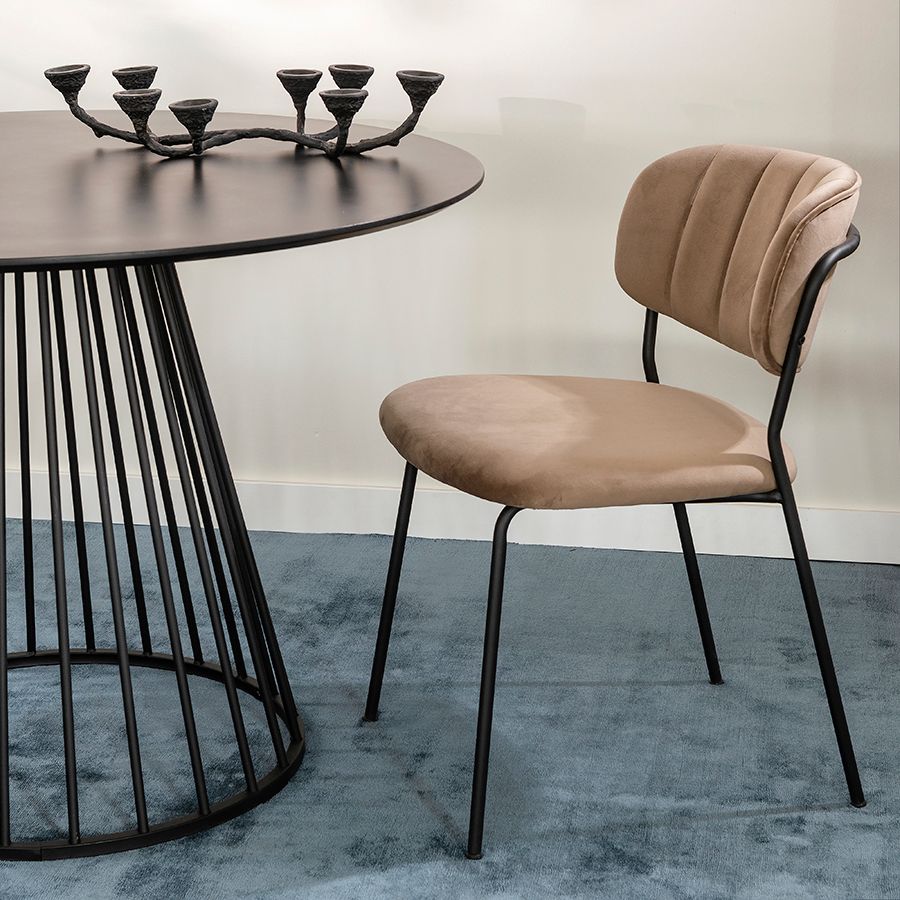 Стул Еирилл, велюр, светло-коричневый | Replace