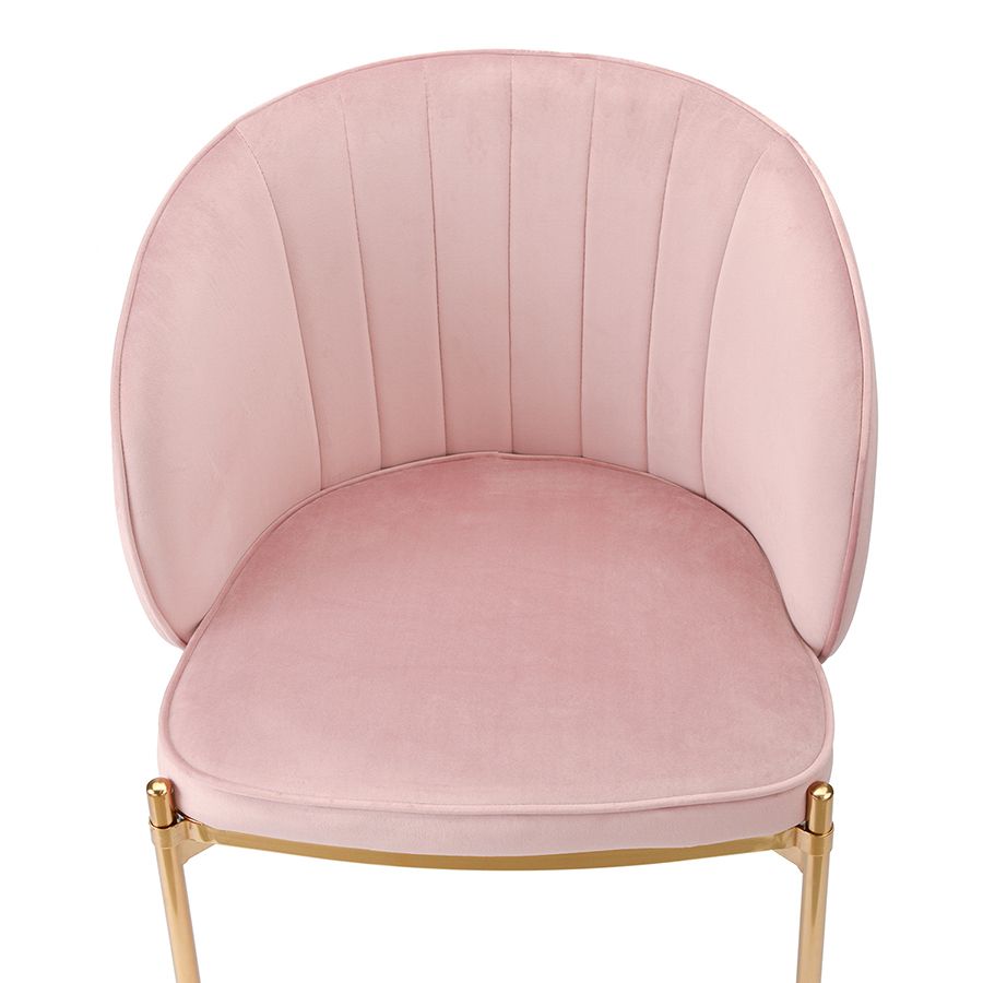 Стул Коралл, велюр, пыльная роза | Replace