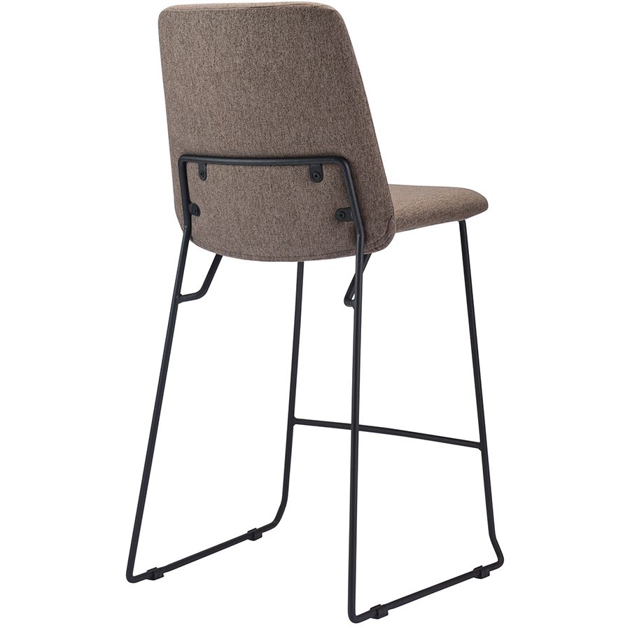 Стул барный Ниелс, рогожка, темно-коричневый | Replace