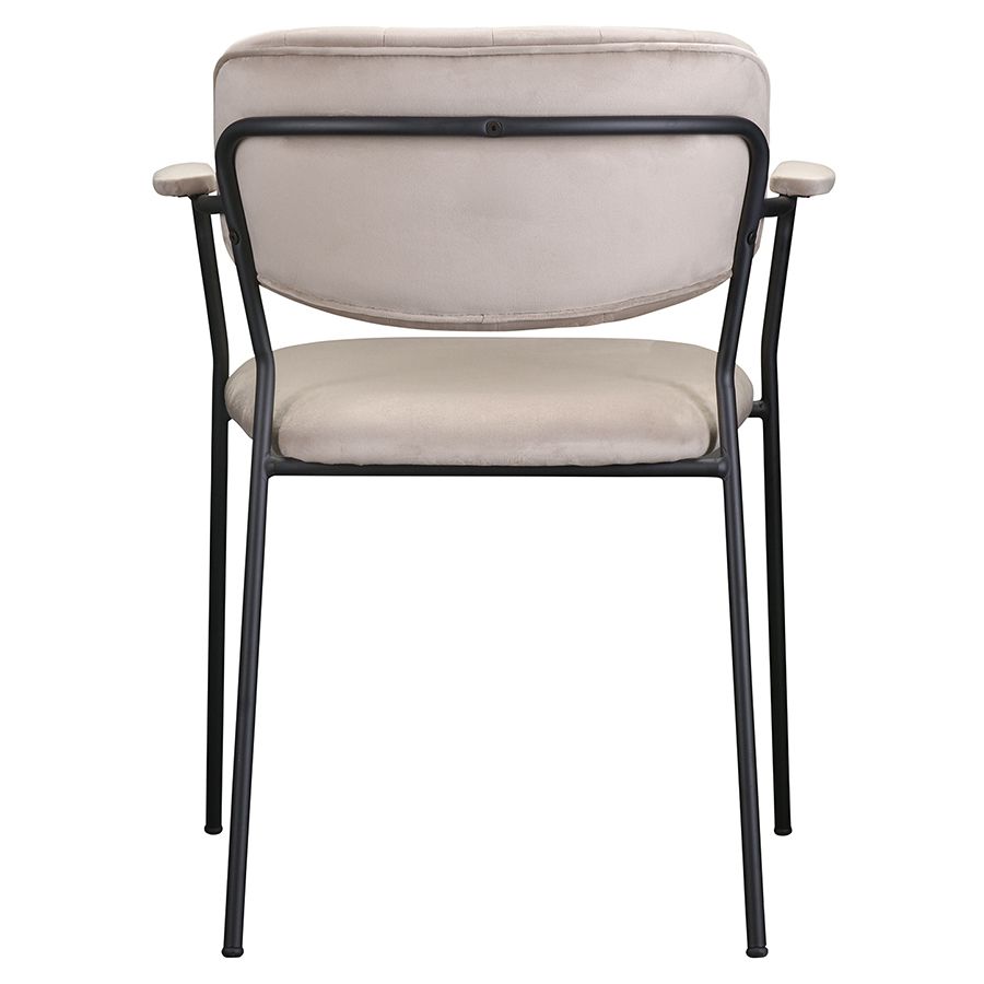 Стул Еирилл, велюр, серо-бежевый | Replace