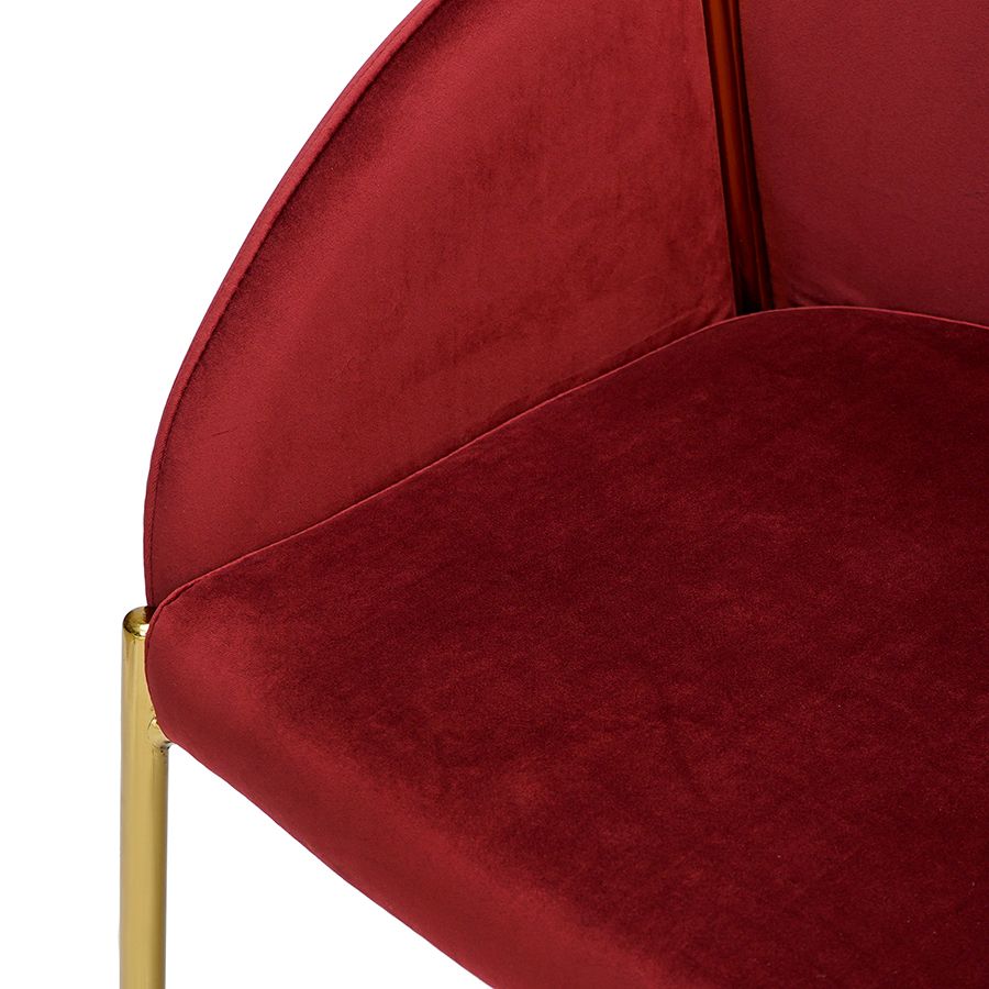 Стул Распи, велюр, бордовый | Replace