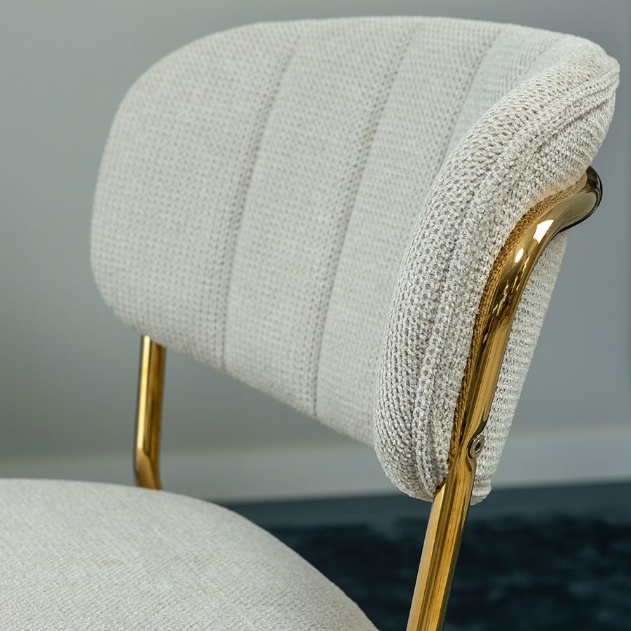 Стул барный Еирилл, шенилл, серый | Replace