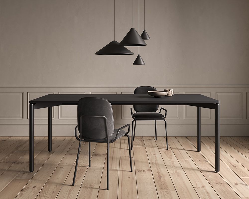 Стул Рор, double frame, велюр, черный /черный | Replace