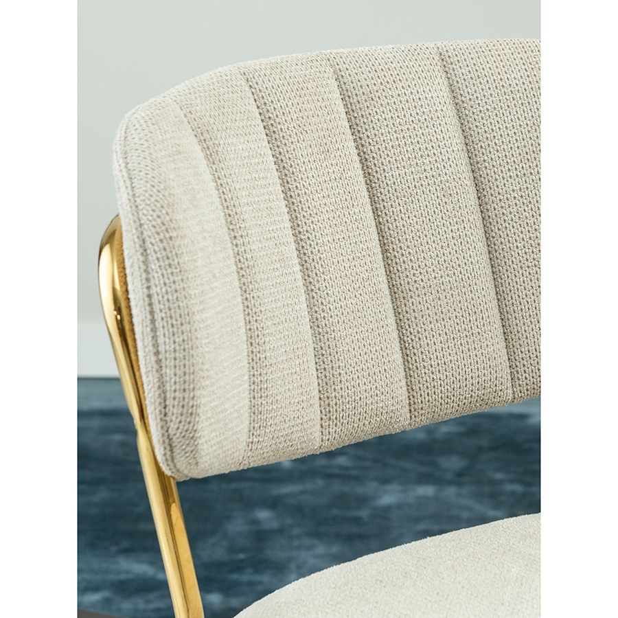 Стул барный Еирилл, шенилл, серый | Replace