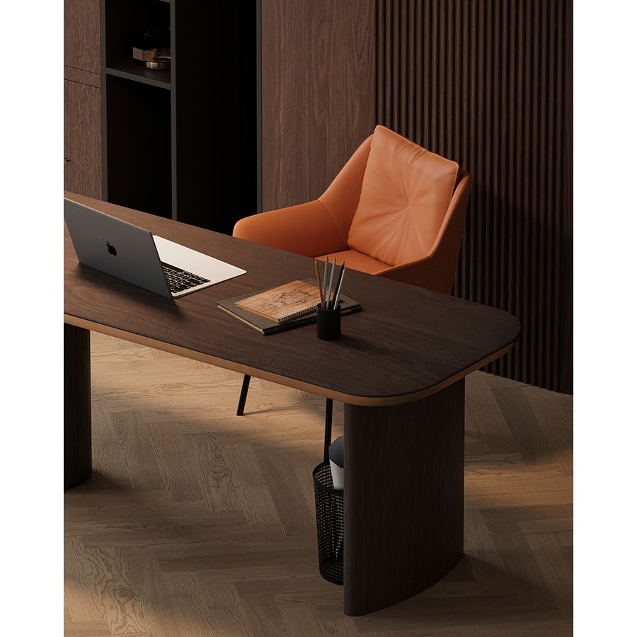 Стул Аллар, экокожа, рогожка, коричневый | Replace