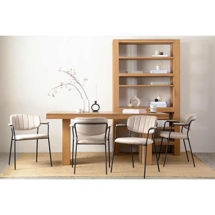 Стул Еирилл, велюр, серо-бежевый | Replace