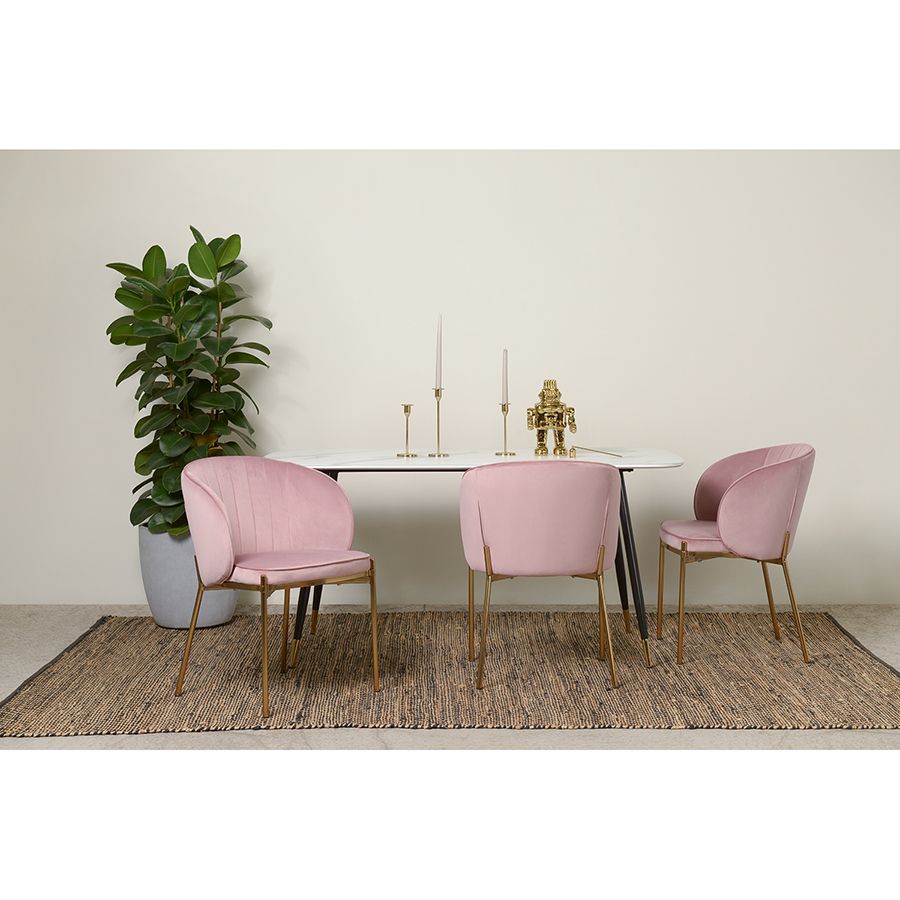 Стул Коралл, велюр, пыльная роза | Replace