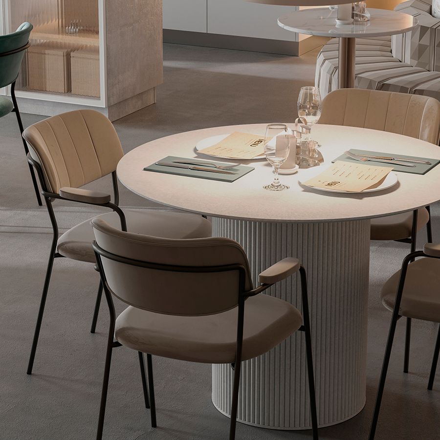 Стул Еирилл, велюр, серо-бежевый | Replace