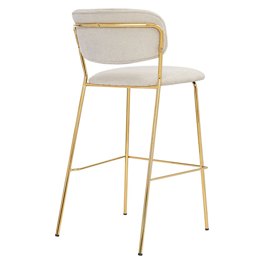 Стул барный Еирилл, шенилл, серый | Replace