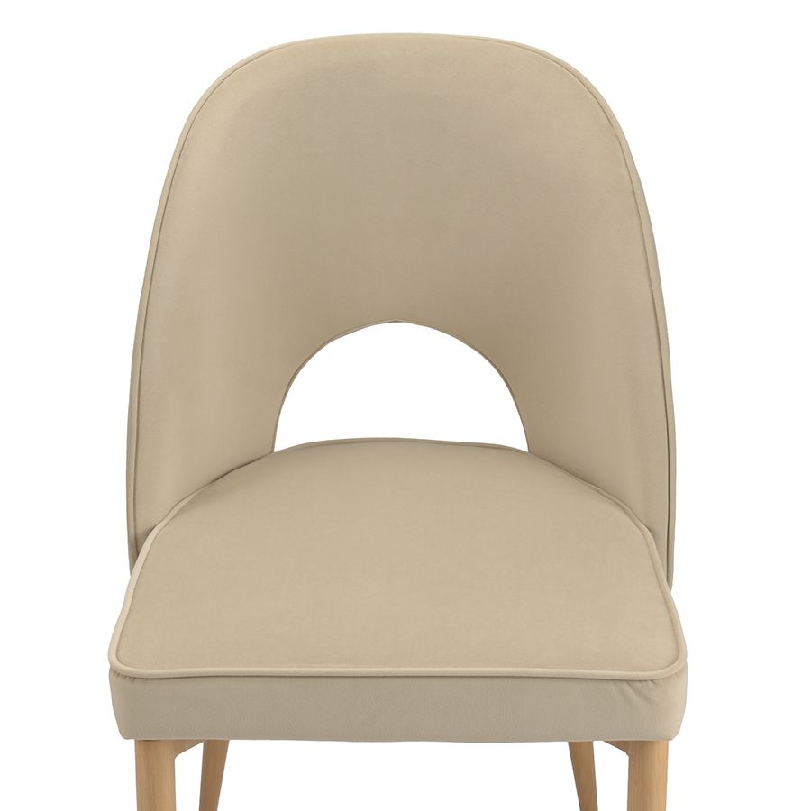 Стул Эвелин, велюр, бежевый | Replace