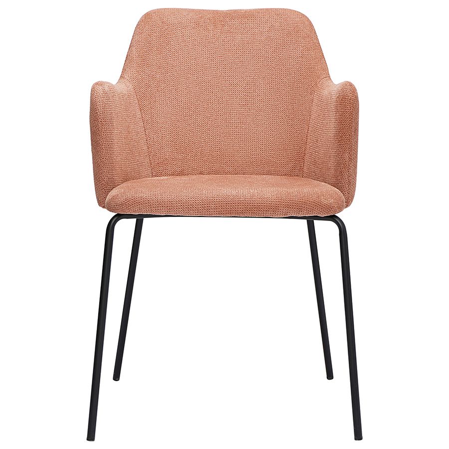 Стул Двигхт, фактурный шенилл, коралловый | Replace