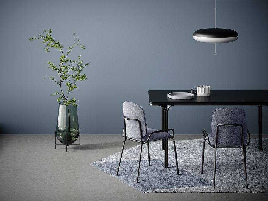 Стул Рор, double frame, рогожка, черный /серый | Replace