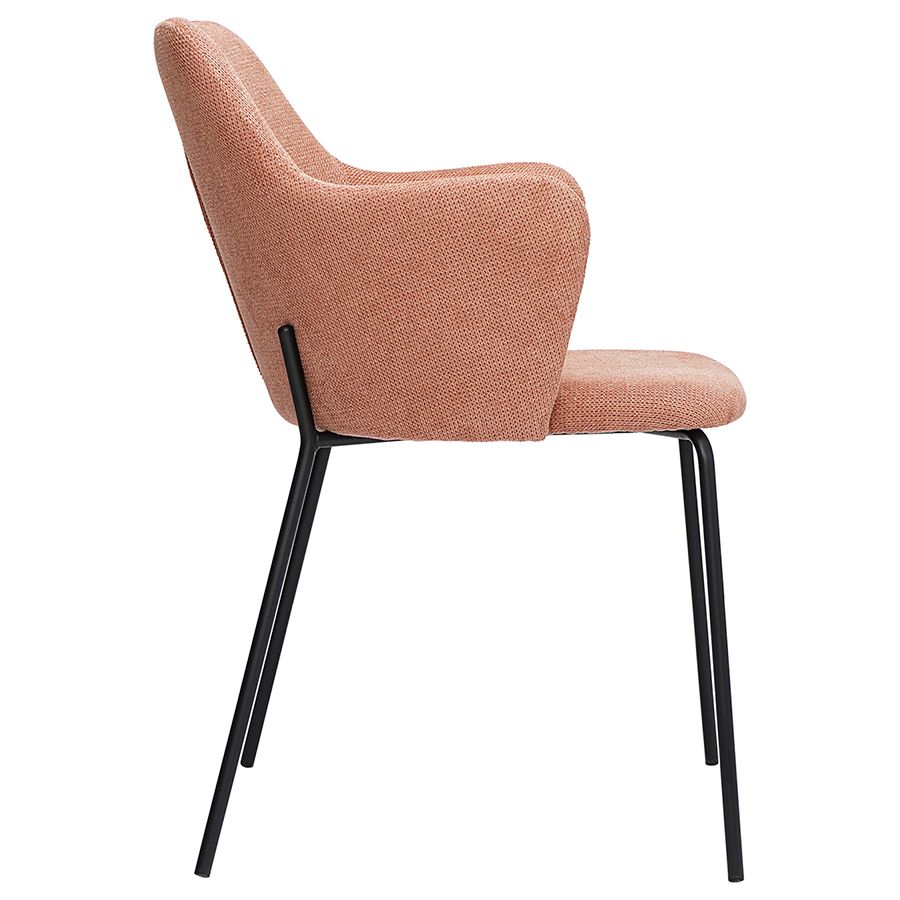 Стул Двигхт, фактурный шенилл, коралловый | Replace