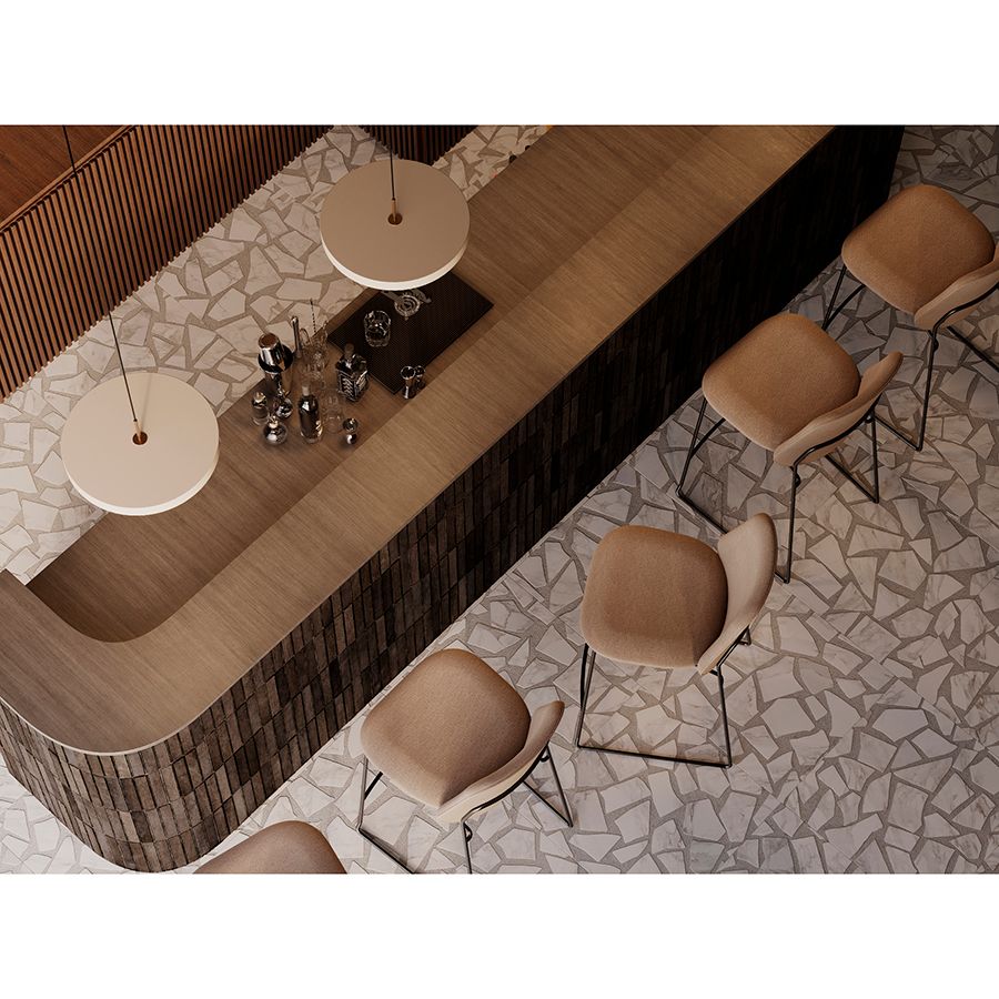 Стул барный Ниелс, рогожка, темно-коричневый | Replace