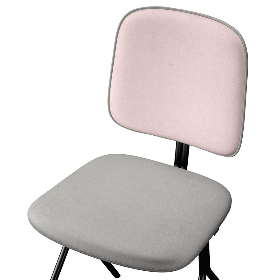 Стул Рор, y, велюр, черный/серо-голубой/розовый | Replace