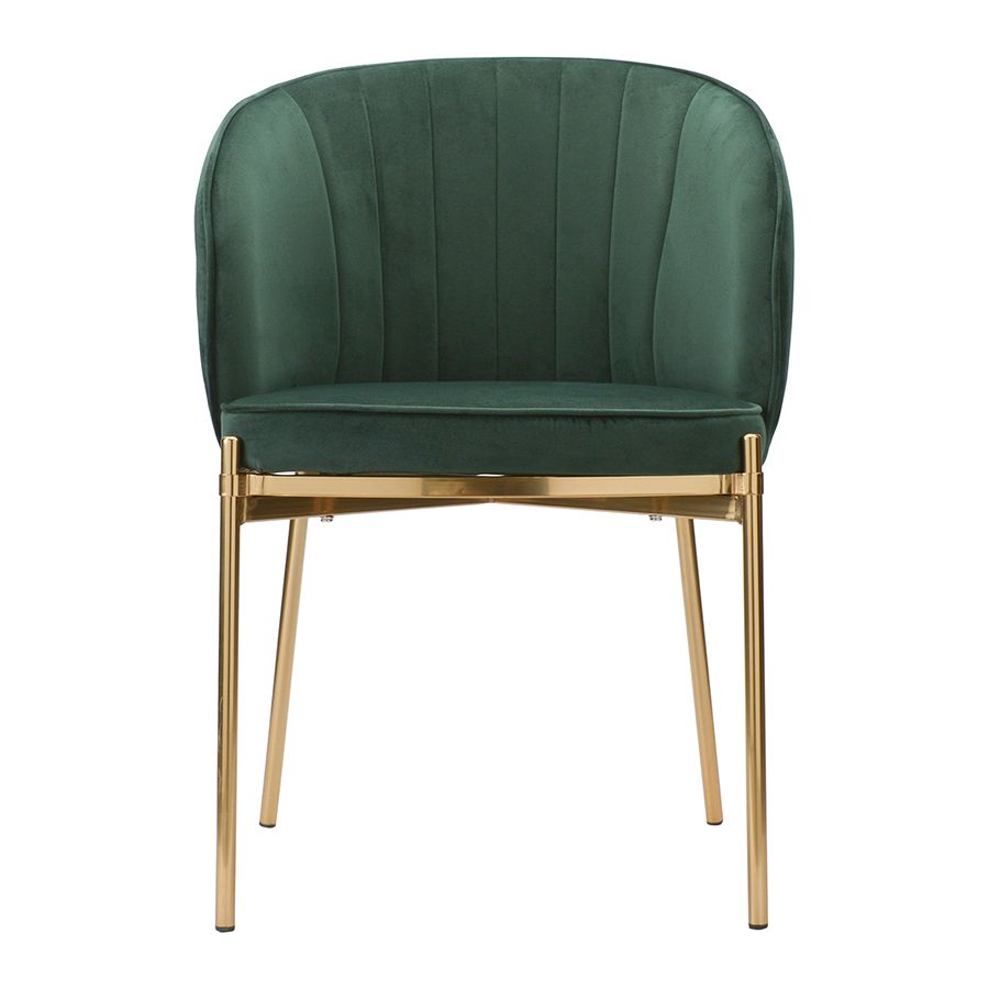 Стул Коралл, велюр, зеленый | Replace