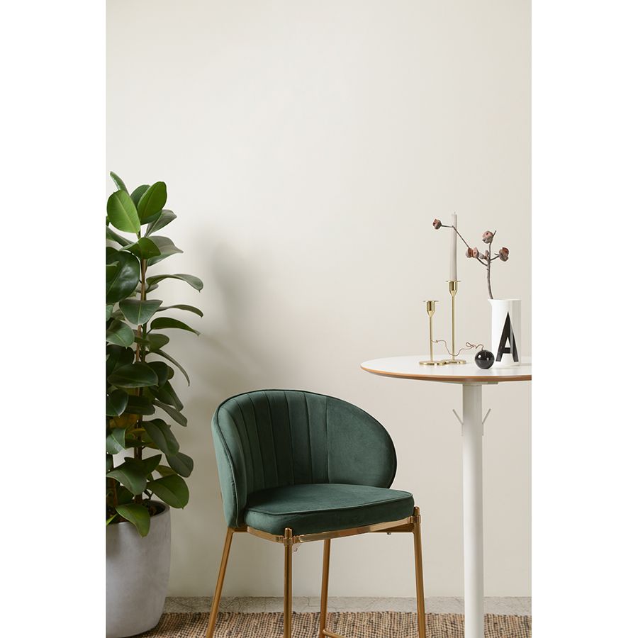 Стул барный Коралл, велюр, темно-зеленый | Replace
