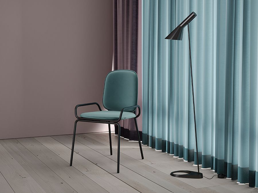 Стул Рор, 2 frame, велюр, черный/зеленый | Replace