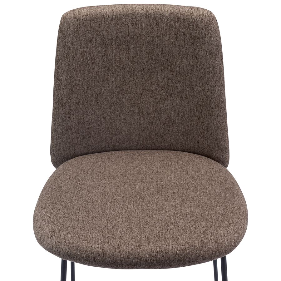 Стул барный Ниелс, рогожка, темно-коричневый | Replace