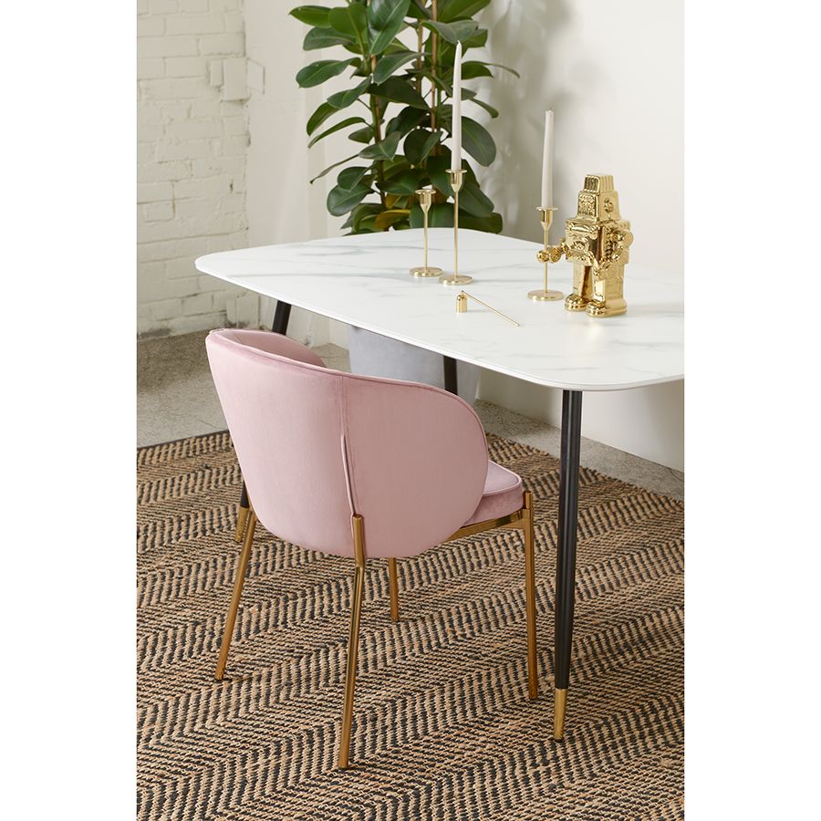 Стул Коралл, велюр, пыльная роза | Replace