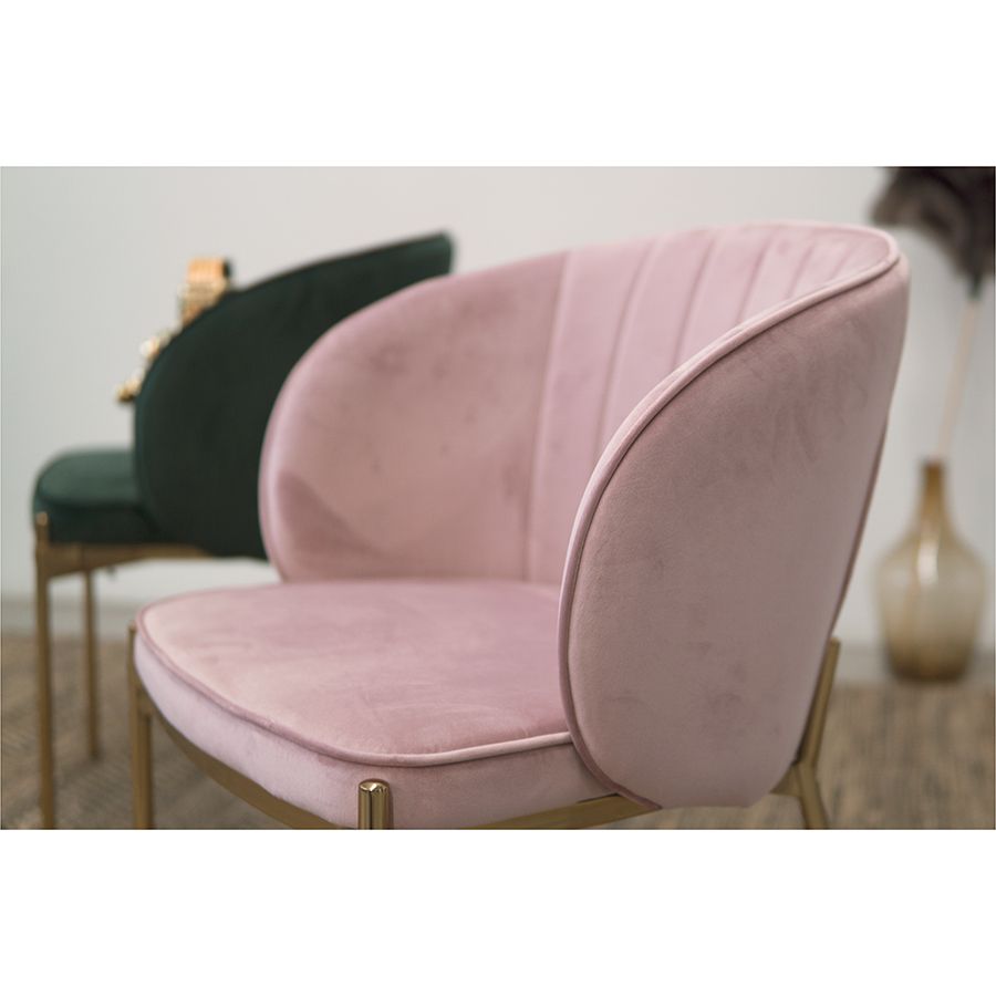 Стул Коралл, велюр, пыльная роза | Replace