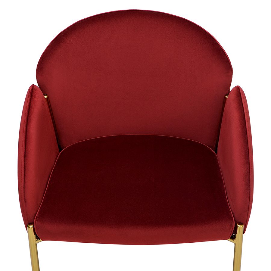 Стул Распи, велюр, бордовый | Replace