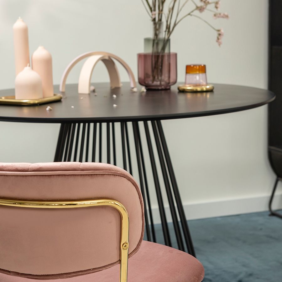 Стул Еирилл, велюр, розовый | Replace