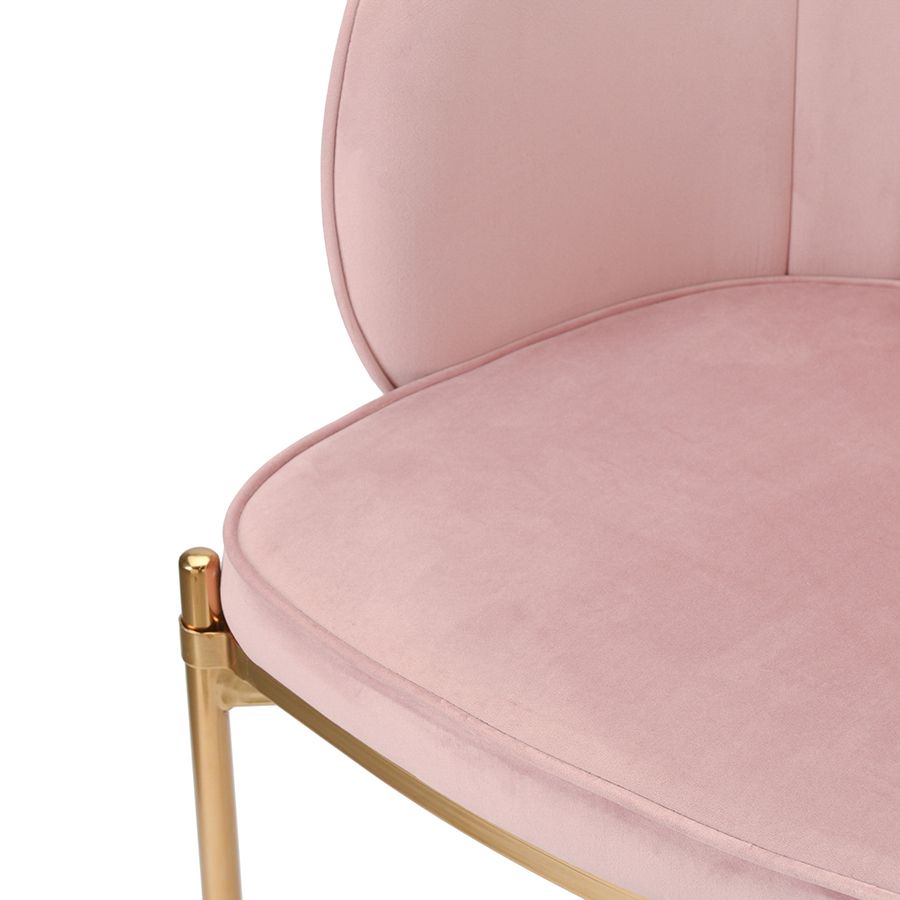 Стул Коралл, велюр, пыльная роза | Replace