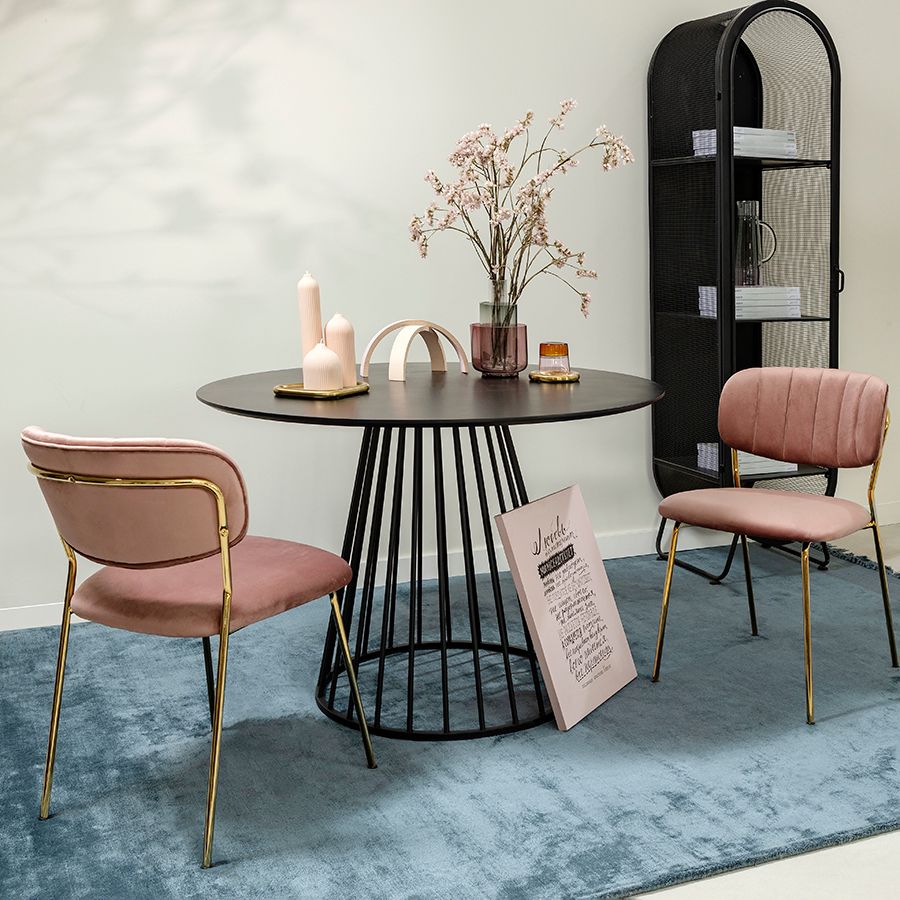 Стул Еирилл, велюр, розовый | Replace