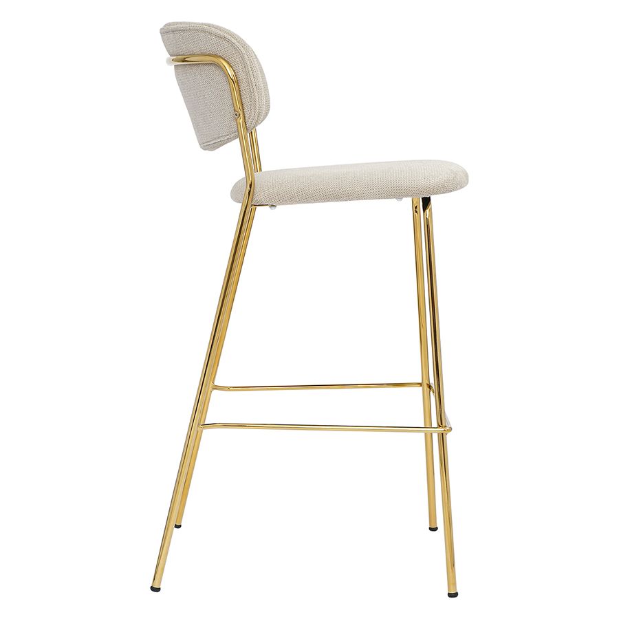 Стул барный Еирилл, шенилл, серый | Replace