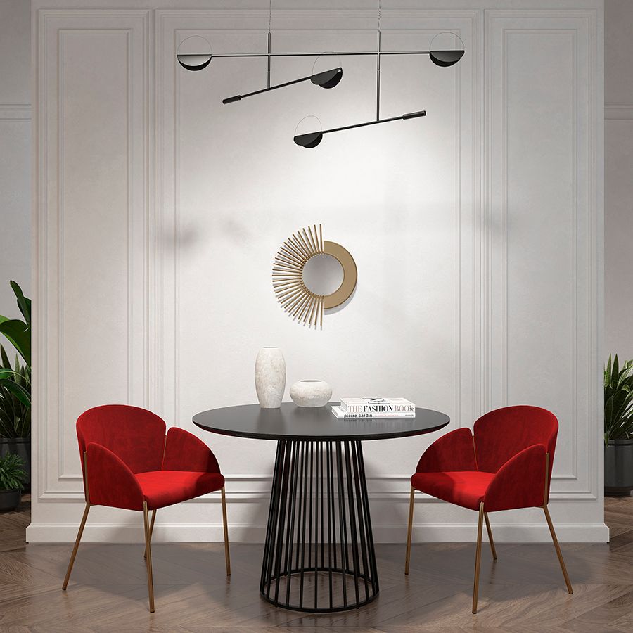 Стул Распи, велюр, бордовый | Replace