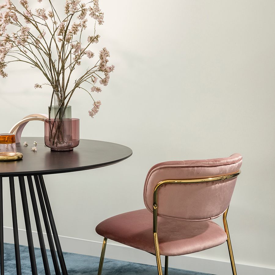 Стул Еирилл, велюр, розовый | Replace