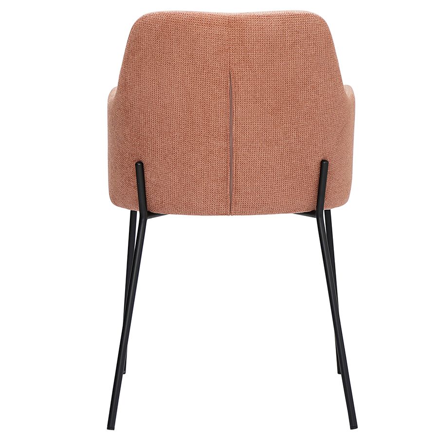 Стул Двигхт, фактурный шенилл, коралловый | Replace