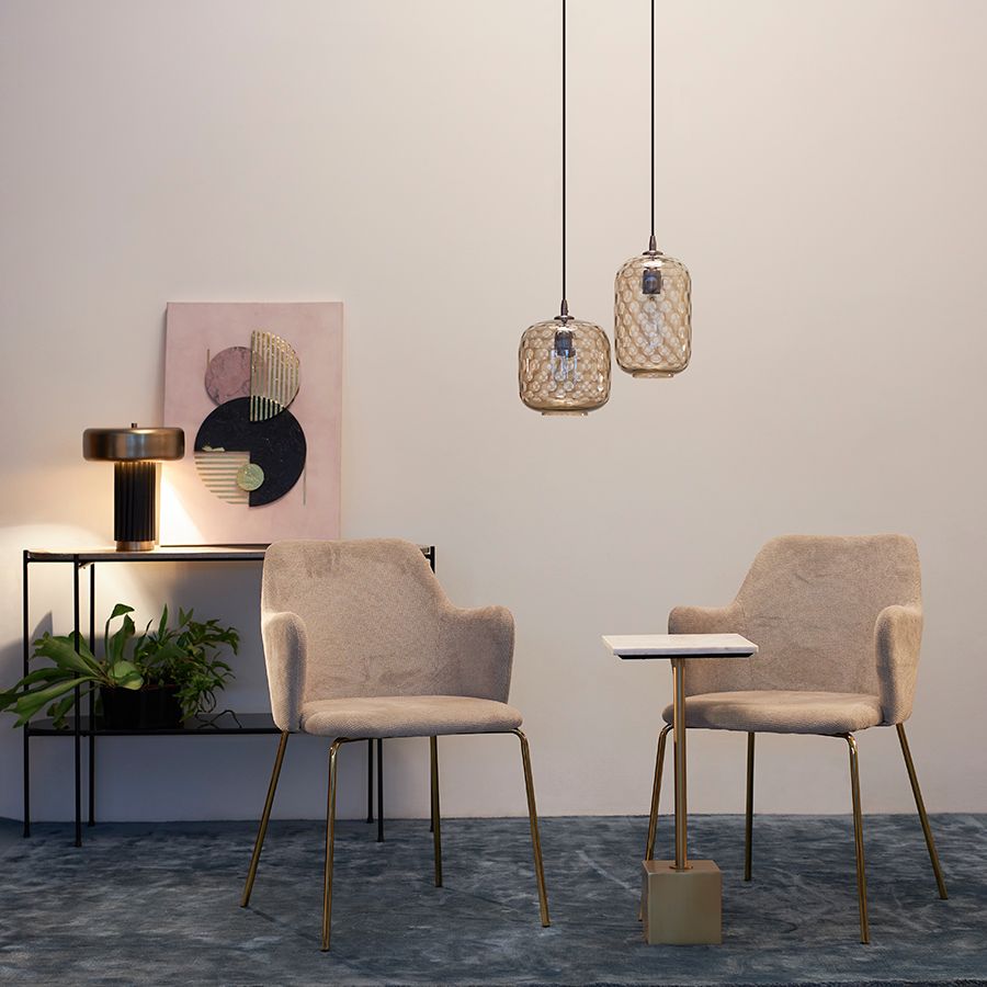 Стул Двигхт, фактурный шенилл, светло-бежевый | Replace