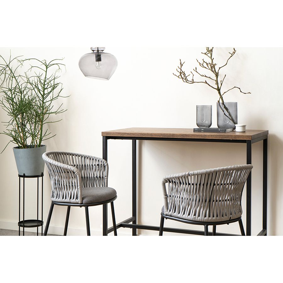 Стул полубарный Хауген, темно-серый/светло-серый | Replace