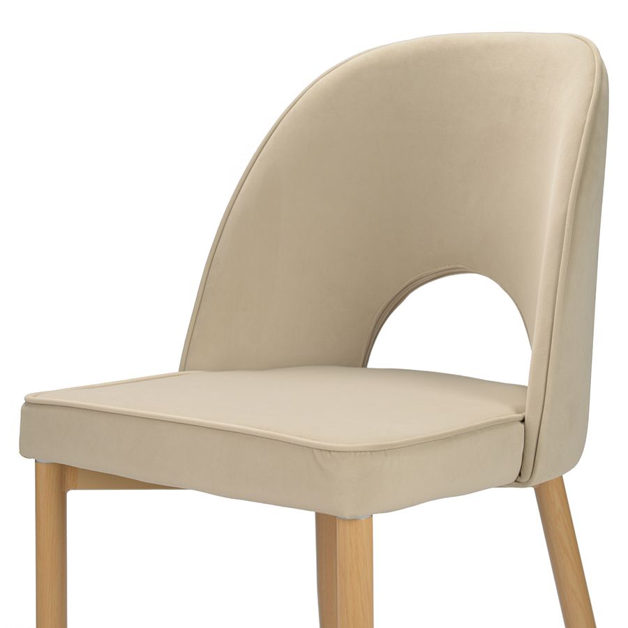Стул Эвелин, велюр, бежевый | Replace