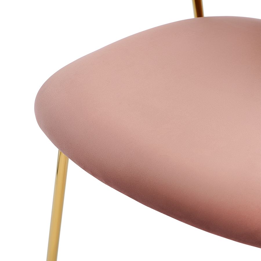 Стул Еирилл, велюр, розовый | Replace