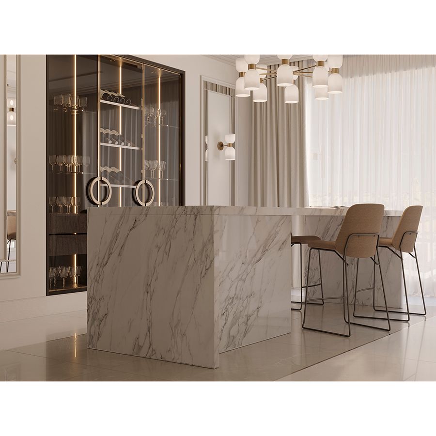 Стул барный Ниелс, рогожка, темно-коричневый | Replace