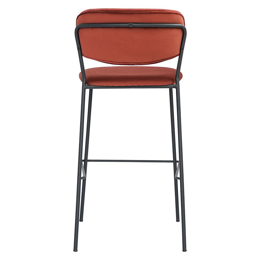 Стул барный Еирилл, велюр, кирпичный | Replace